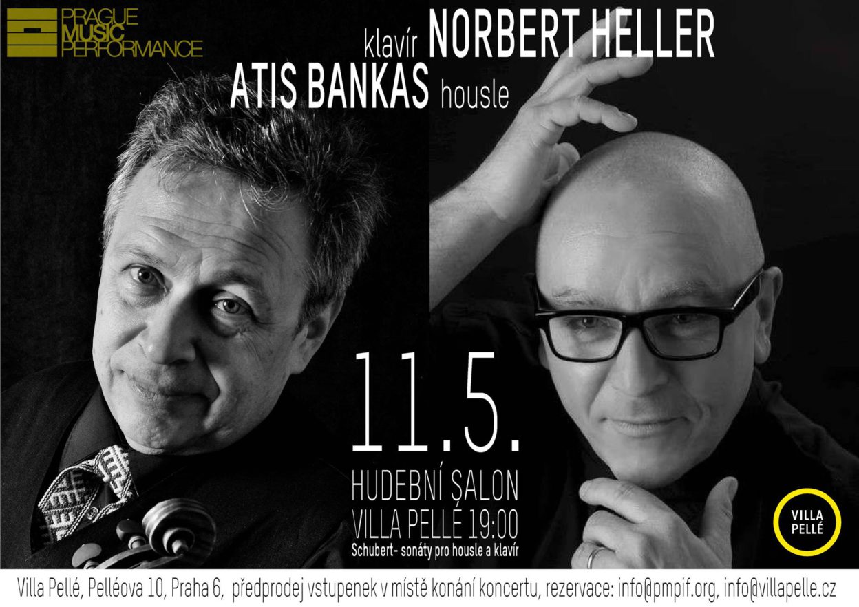 Hudební salon Villa Pellé uvádí: Atis Bankas a Norbert Heller, 11. 5. od 19:00