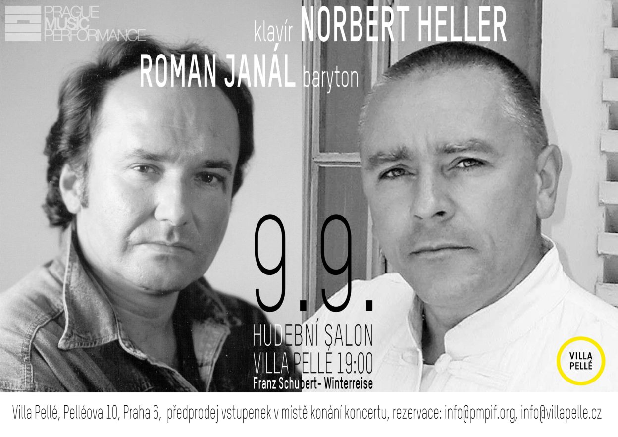 Hudební salon Pellé uvádí: Zimní cesta Franze Schuberta / Roman Janál v doprovodu Norberta Hellera